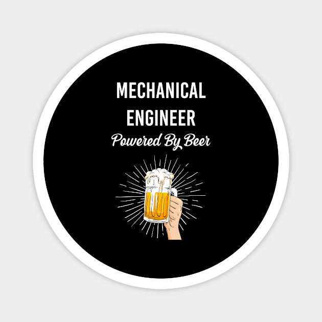Beer Mechanical engineer Magnet by Happy Life